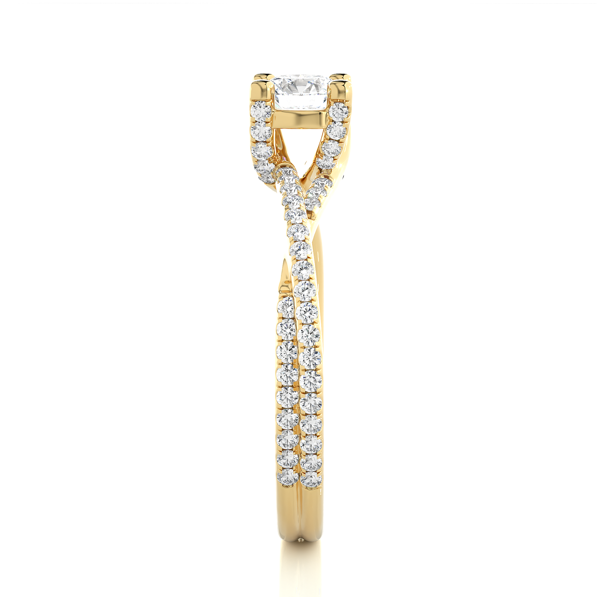 0.74 Carat G Color VS1 Clarity Diamond Studded Natural Diamond Ring.